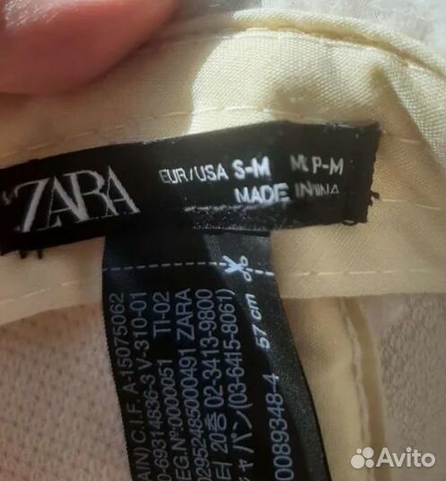 Кепка бейсболка женская zara
