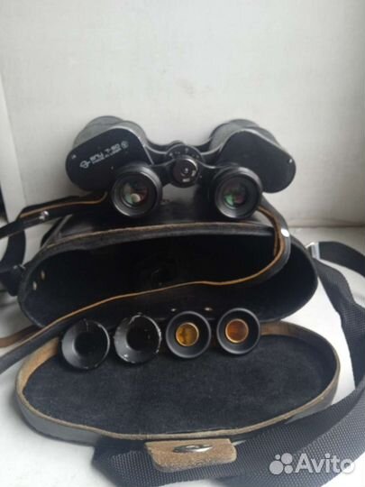 Бинокль зомз бпц 7х50 кофр СССР фильтры 1982 год