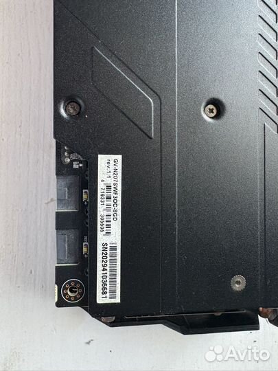 Видеокарта gigabyte RTX 2070 super 8gb