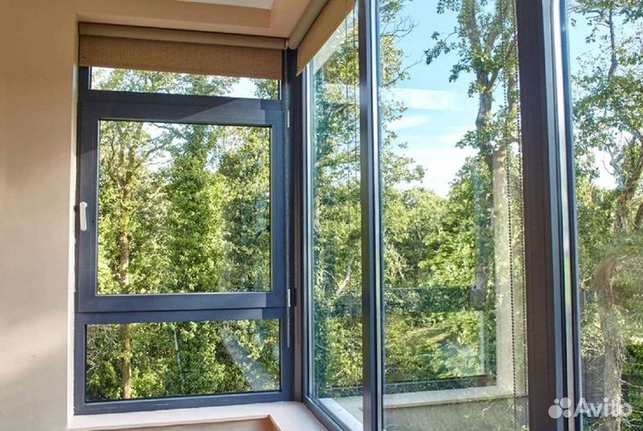 Алюминиевые окна под ключ