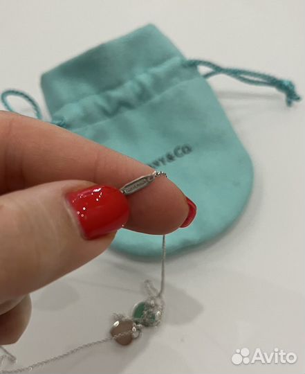 Подвеска tiffany сердце