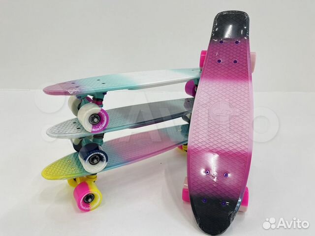 Скейтборд пластиковый multicolor 22