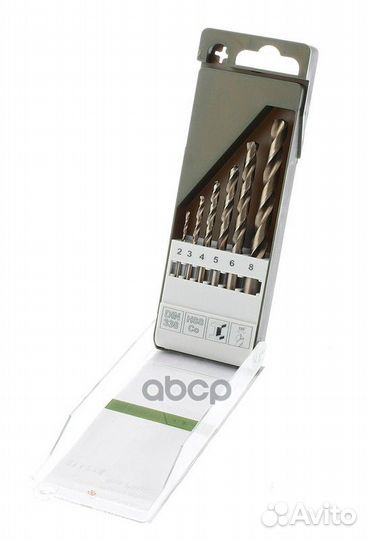 Набор сверл по металлу Р6М5К5 6 шт (2 3 4 5 6