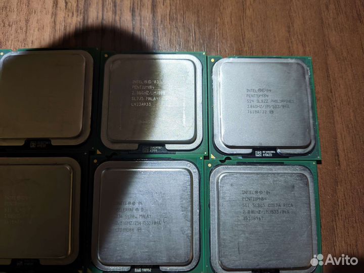 Процессоры intel 775 сокет. 1, 2 ядерные