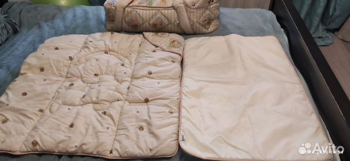 Комплект люлька-переноска,одеяло-конверт,коврик