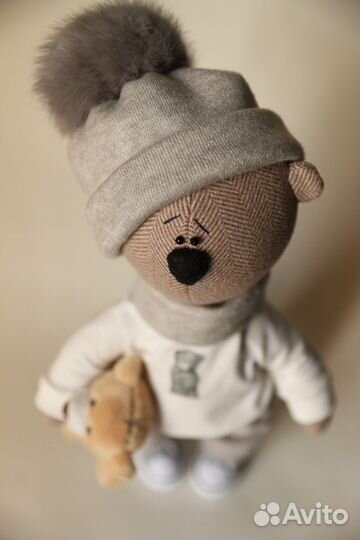 Мишка ручной работы. Новый. Игрушка интерьерная