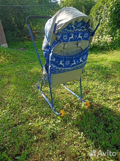 Детские санки коляска