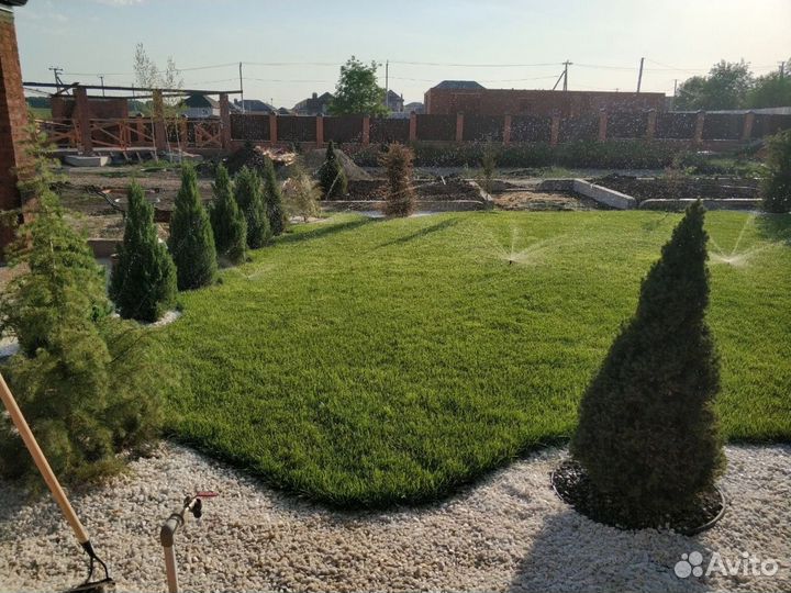 Автополив с укладкой газона под ключ, проект