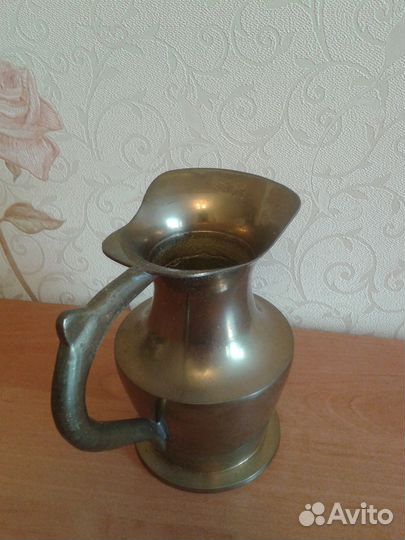 Кувшин латунный 14 см.Германия 70-х годов