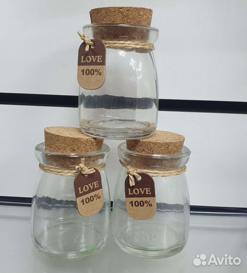 Стеклянные баночки 21шт
