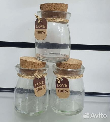 Стеклянные баночки 21шт