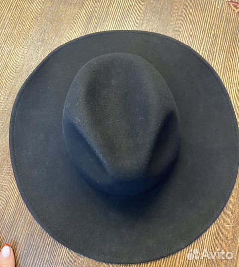 Фетровая шляпа черная Restyle