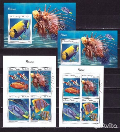 Сан-Томе и Принсипи, 2018. Морская фауна, рыбы (мл