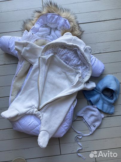 Конверт на выписку зимний для мальчика