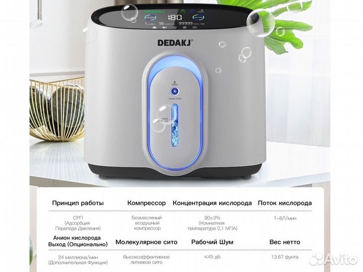 Кислородный концентратор 5л Бесплатная доставка