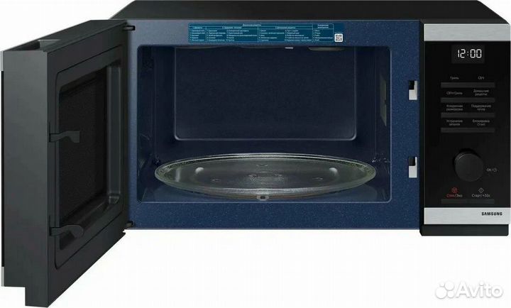 Микроволновая печь Samsung MG23DG4524atbw нерж/черный