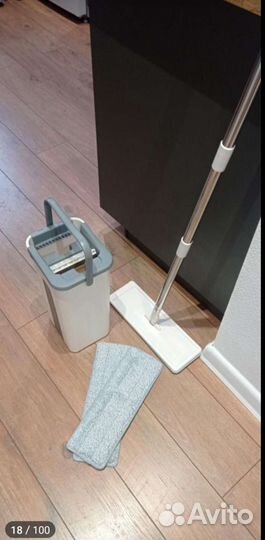 Швабра с ведром для отжима