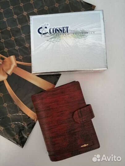 Мужское кожаное портмоне новое