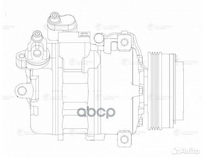 Компрессор кондиционера BMW E39/E38/E46/E83 lcac