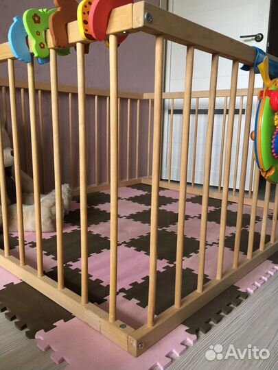 Детский деревянный манеж