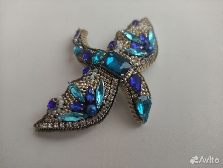 Брошь ручной работы Дракон