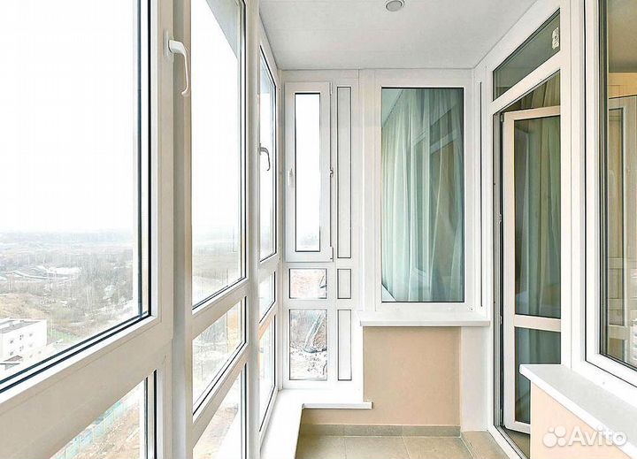 Раздвижное остекление балкона