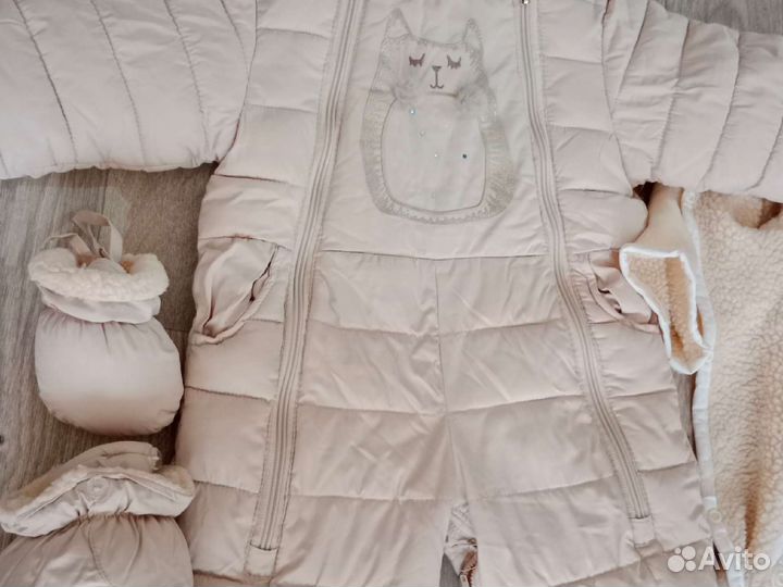 Зимний комбинезон для девочки80-86