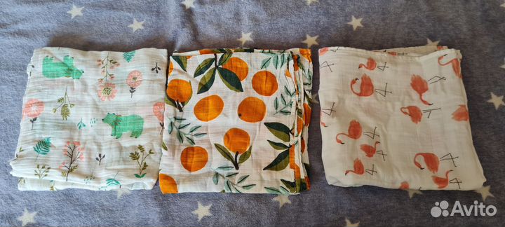 Муслиновые пеленки бу