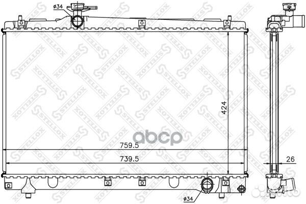 10-26320-SX радиатор системы охлаждения Toyota