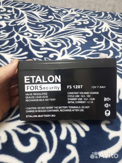 Акб Etalon Fors 1207 12v 7.0Ah
