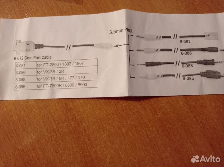 Кабель для программирования радиостанций
