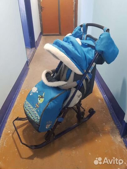Детские санки коляска