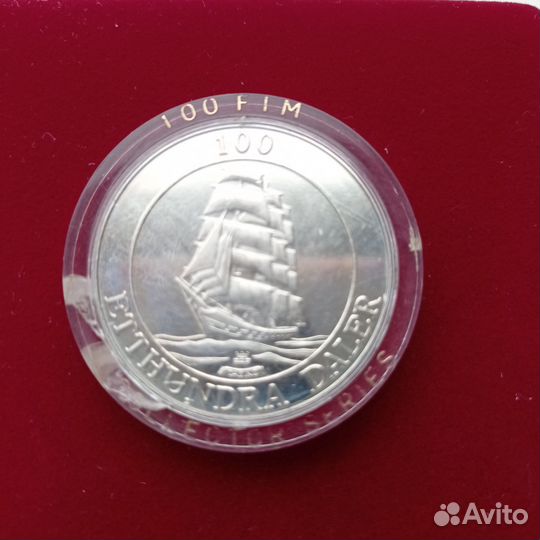 Монета 100 далеров, Аландские острова