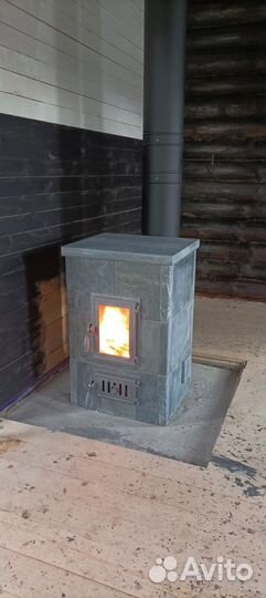 Печь-камин натуральный камень Elli/3