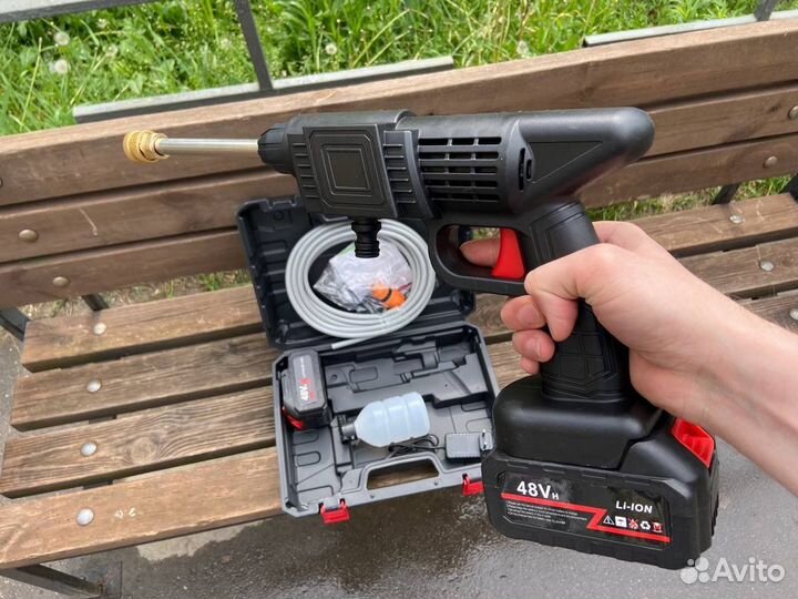 Автомойка с 2мя аккумуляторами