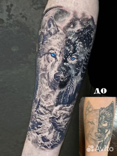 Исправление и перекрытие тату