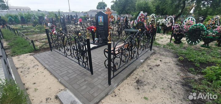 Благоустройство могил/ Памятники/ Плитка/ Ограды