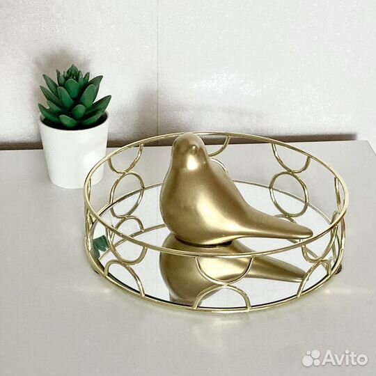 Новый декоративный поднос, птичка для интерьера