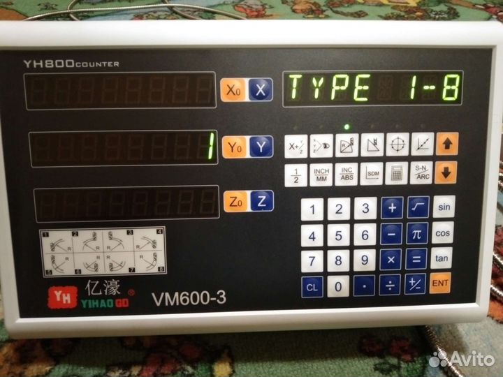 Уци (устройство цифровой индикации) на станок