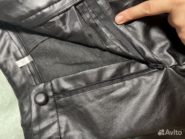 Шорты женские кожаные