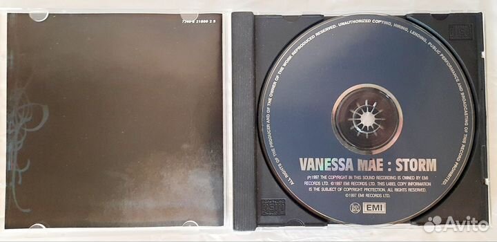 Cd Vanessa Mae, Storm, 1997 с автографом