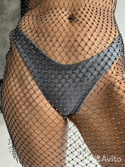 Купальник серый на одно плечо xs-s, m-l