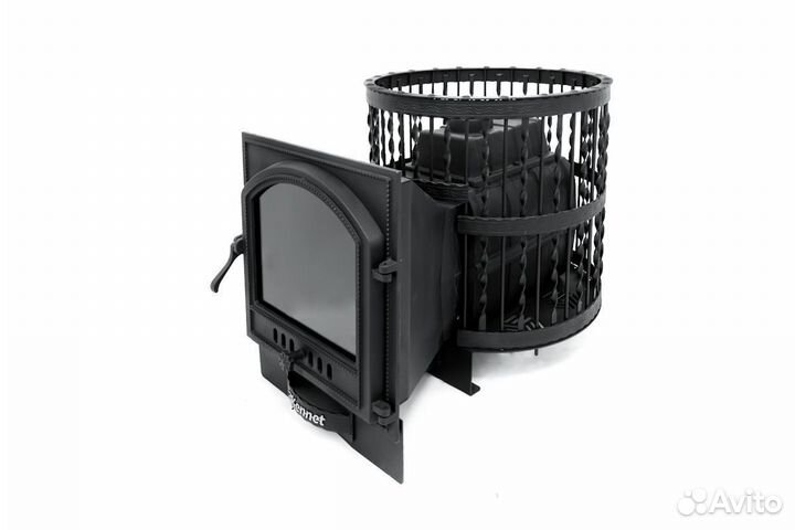 Печь банная Kennet Бастион 22 сетка ковка панорама