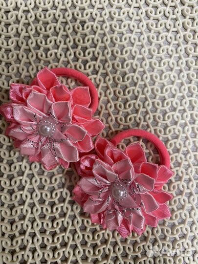 Ободок для волос ручной работы,бантики