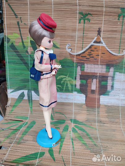 Кукла пластиковая.Стюардесса.Японских авиалиний