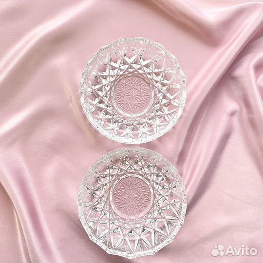 Розетки для варенья хрустальные СССР