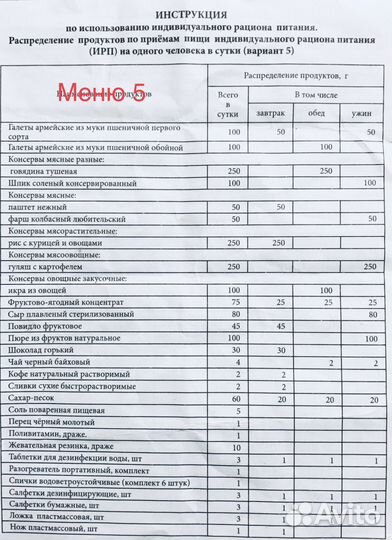 Усиленный сух пай