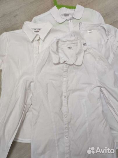 Рубашки школьные 152 4 шт