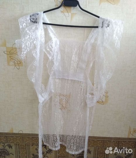 Белый школьный фартук