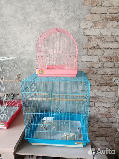 Клетка для крупного попугая и маленького попугая